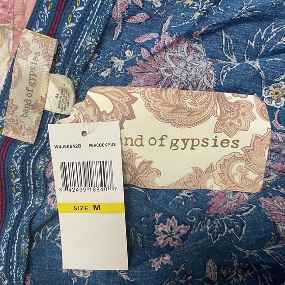 NWT BAND OF GYPSIES Womens Sz Medium Floral Ruffle Maxi‎ Wrap Skirt - Picture 8 of 8